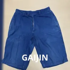 gaijin made ハーフパンツ　blueblue ハリラン　okura藍染のサムネイル