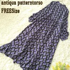 アンティカ patterntorsoꕤレトロ柄ワンピース ワンピース レディース