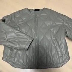 値下げしました！ZARAキルティング ジップアップジャケット　M