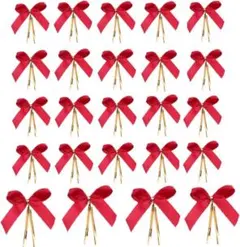 ラッピング 母の日 リボン テープ 蝶結び 50個セット クリスマスツリー 飾り