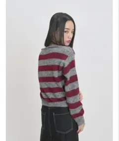 【enewd nina】レイヤード ボーダー ニット