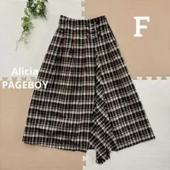 Alicia PAGEBOY ページボーイ★ チェック柄ロングスカート