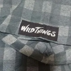 レア ワイルドシングス アメリカ製 ブロックチェック半袖シャツ M