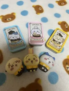 ココス　ちいかわ　ソフビ＆スライドケース　第3弾　第4弾　6個セット