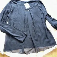 新品！！ESPRITMUR 黒 長袖シャツ Lのサムネイル
