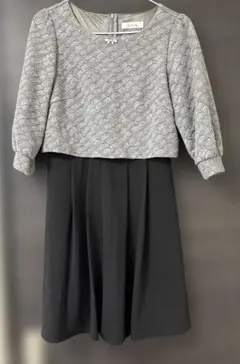 ルーデルー　グレー　ワンピーススーツ　M