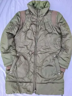 DIESEL オリーブグリーン ロングダウンジャケット