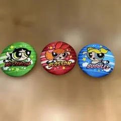 パワーパフガールズ刺繍缶バッジ