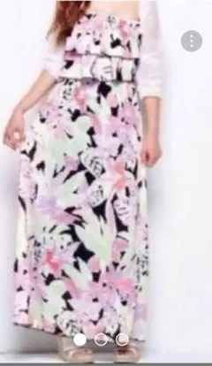 ♡SALE♡美品♡リエンダ花柄 ロングワンピース