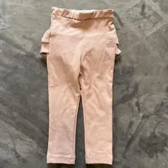 mezzo piano フリル付きレギンス ピンク 80cm