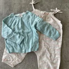 H&M ZARA カーディガン　ロンパース　セット
