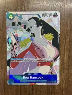 ボア・ハンコック 花札 OP02-059 プロモ ワンピースカード 英語版