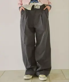 common gull products ふくらみのパンツ ブラウン デニム - メルカリ
