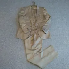 スーツセレクト 3ピーススーツ シルク混　グレー