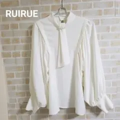 RUIRUE パール ボウタイ ブラウス
