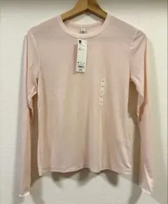 GU ソフトシアークルーネックTシャツ　 M