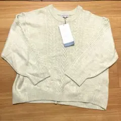 ケーブルニット マシンウォッシャブル