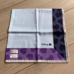 新品 FURLA♦︎フルラ ハート柄 大判ハンカチ