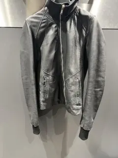 rick owens intarsia lamb leather jacketのサムネイル