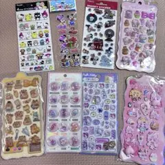 シールまとめ売り　8枚セット　サンリオ　キティ　カプセル　スヌーピー