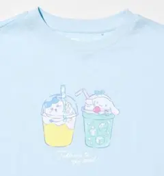 ちいかわ×シナモロール♡コラボTシャツ☆160cm☆ユニクロUT☆ライトブルー