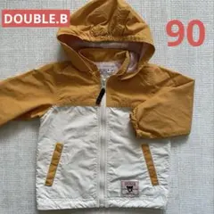 MiKihouSe DOUBLE.B フード付きジャケット 90 黄色