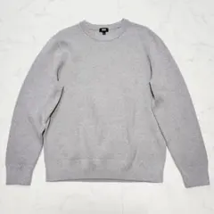 美品/26年モデル☆ユニクロ　ウォッシャブルミラノリブクルーネックセーター　L