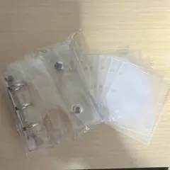 A8サイズ　透明プラスチック 3リングリフィル