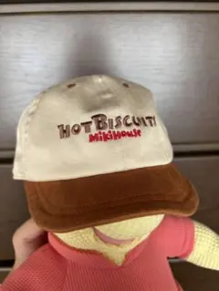 ミキハウス　HOT BISCUITS ベビー帽子 SSサイズ