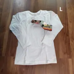 L　白　長袖　メンズ　肌着　下着　インナー　BVD B.V.D. 瞬暖 裏起毛