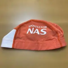 NAS水泳帽子オレンジLスポーツクラブキッズスイミングスクールスイムキャップ