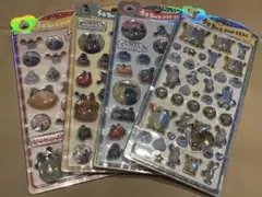 【正規品】パペットスンスン うるちゅるポップシール ４枚 セット コンプリート