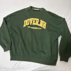【激安‼️】DOVER NH カレッジロゴ スウェット トレーナー グリーン