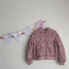 H&M 花柄ジャケット 128cm MA-1