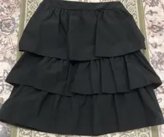ロートレアモン　フリルスカート ブラック