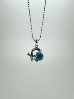 SWAROVSKI ターコイズ　ペンダントネックレス