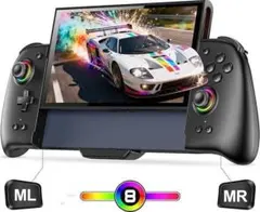 スイッチ 2 コントローラー RGBライト 携帯モード 1000mAh SS73