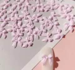 ネイルパーツ　リボン　ピンク　ネイルアート　20個