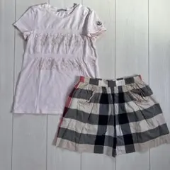 MONCLER モンクレール　Tシャツ　バーバリー　スカート