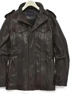 Banana Republic 黒羊革レザージャケット　Mサイズ