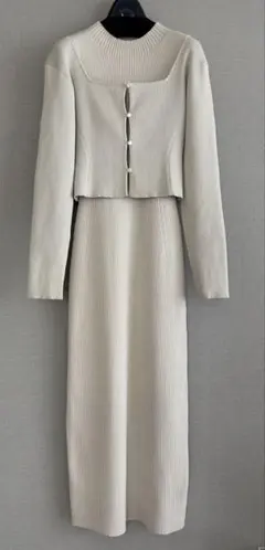 FRAY I.D ニットワンピ　カーディガン セットアップ
