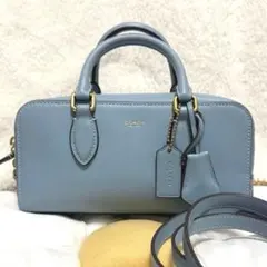 【値下げ】COACH バワリーサッチェル22ブルー ハンドバッグショルダーバッグのサムネイル