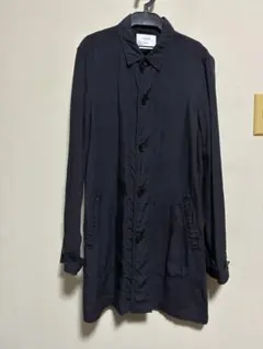 studious 薄手シャツコート　ロングシャツ　ブラック　ステュディオスのサムネイル