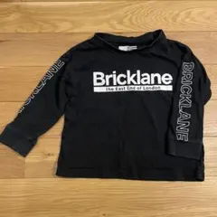 子供 Tシャツ ロンT 長袖 カットソー トップス 黒 100 男の子 女の子