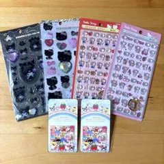 正規品　ボンボンドロップシール　キラキララインストーンシール　キティ　クロミ