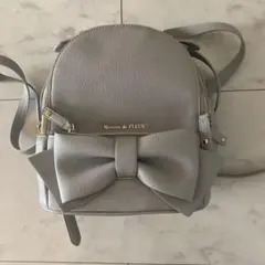 Maison de FLEUR グレー リボンバックパック