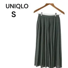 最終価格❗UNIQLO　ユニクロ　プリーツスカート　グリーン