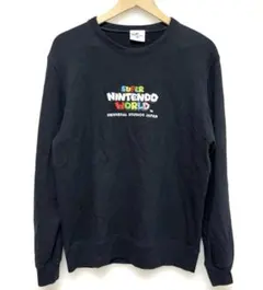 ✨美品✨USJ スーパーニンテンドーワールド トレーナー 刺繍 ロゴL