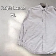 ラルフローレン BLAKE ピンクチェック BDシャツ ビッグシルエット XL