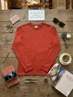 THE NORTH FACE 長袖Tシャツ M オレンジ